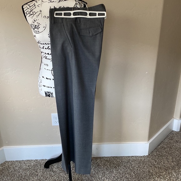 COPY - BCBGMAXAZARIA Tabatha Wide Leg Grey Trouser size 4 - Picture 2 of 7